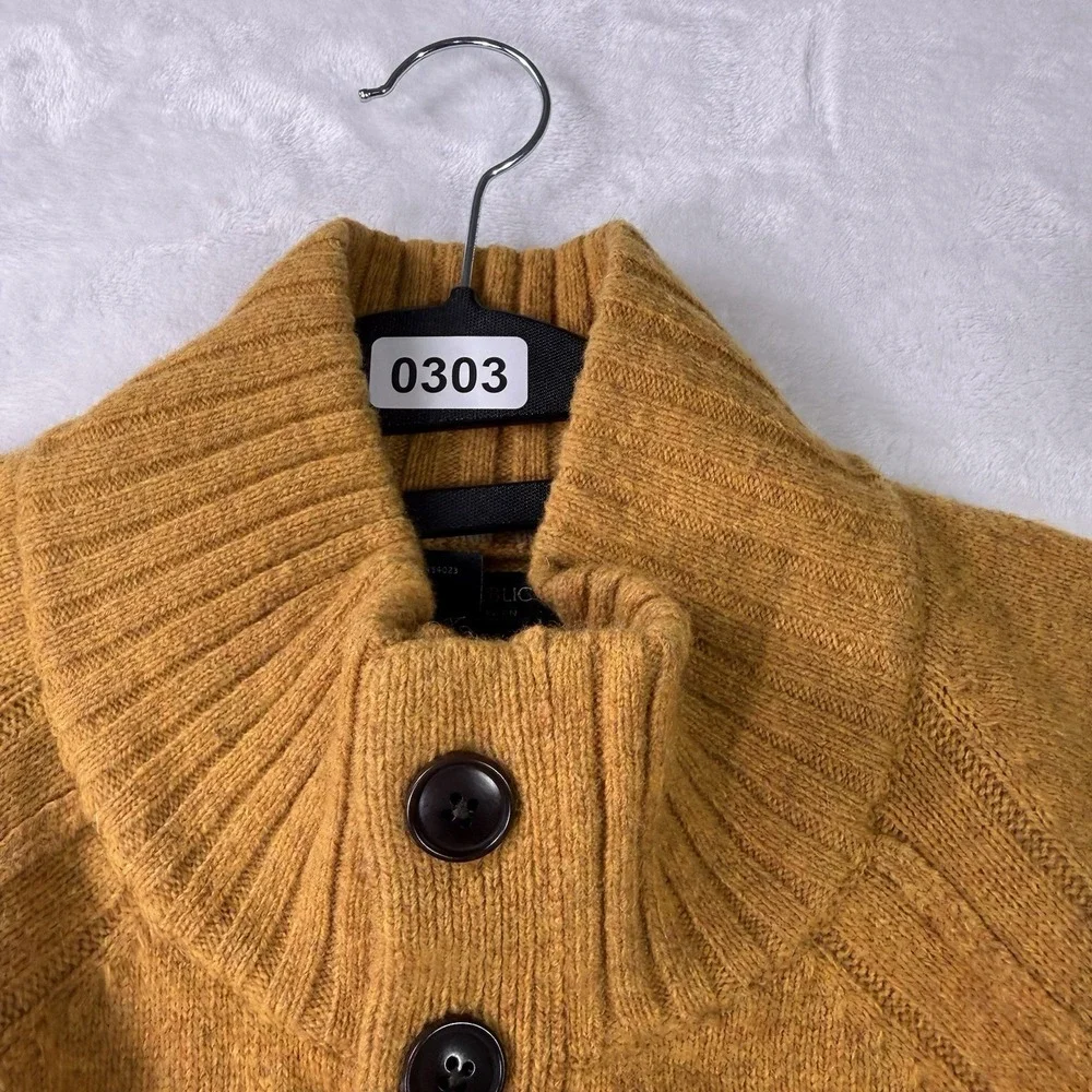 Banana Republic Sweater Mens XL‎ Burnt Orange Pullover Italian Wool Blend SOFT